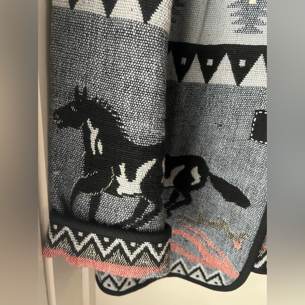 Vintage Southwestern 100% cotton horse jacket - Picture 2 of 7